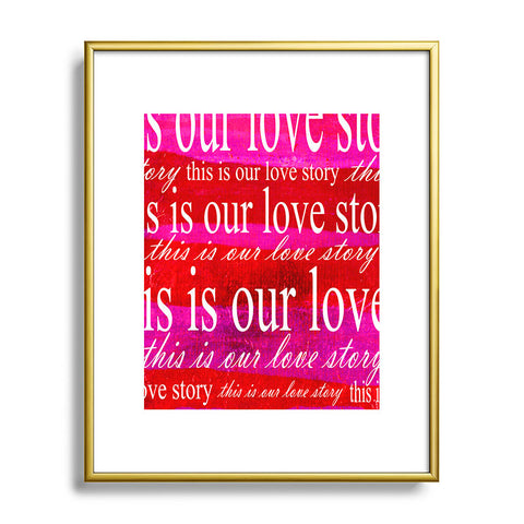 Sophia Buddenhagen This Is Our Love Story Metal Framed Art Print