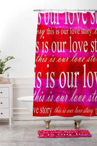 Sophia Buddenhagen This Is Our Love Story Shower Curtain And Mat