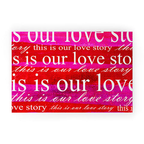 Sophia Buddenhagen This Is Our Love Story Welcome Mat