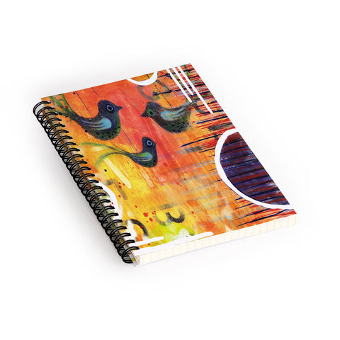 Sophia Buddenhagen Three Birds Spiral Notebook
