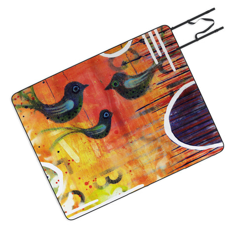 Sophia Buddenhagen Three Birds Picnic Blanket