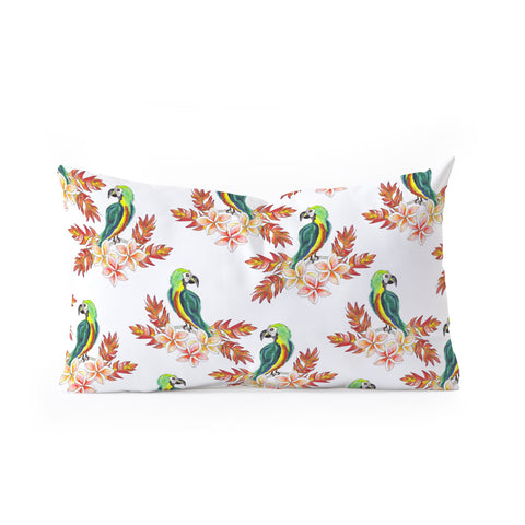 Sophia Buddenhagen Tropical Bird Oblong Throw Pillow