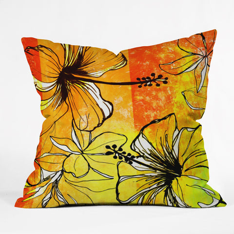 Sophia Buddenhagen Tropical Splash Outdoor Throw Pillow