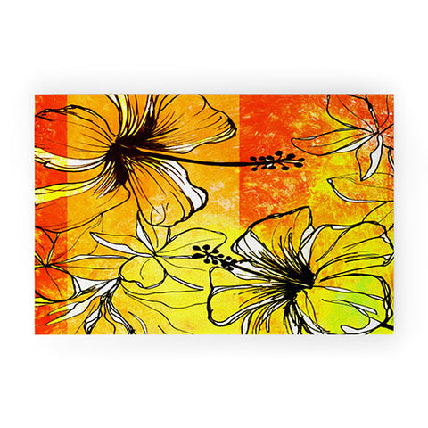 Sophia Buddenhagen Tropical Splash Welcome Mat