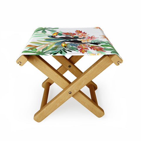 Sophia Buddenhagen Two Toucans Folding Stool