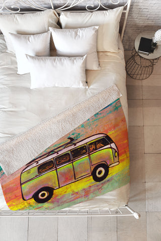 Sophia Buddenhagen Van Life Fleece Throw Blanket