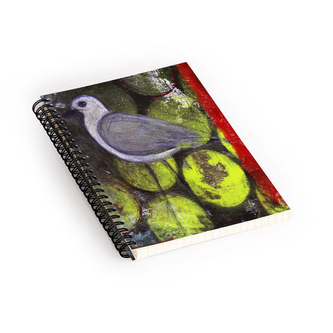 Sophia Buddenhagen White Bird 2 Spiral Notebook