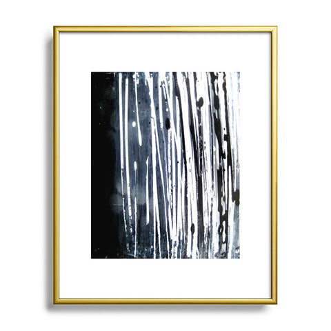 Sophia Buddenhagen White Lines Metal Framed Art Print