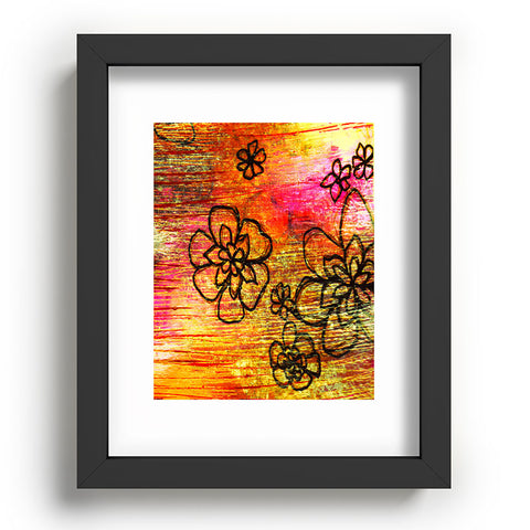 Sophia Buddenhagen Yellow Flowers Recessed Framing Rectangle