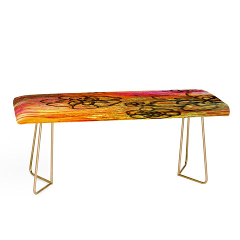 Sophia Buddenhagen Yellow Flowers Bench