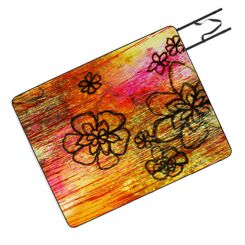 Sophia Buddenhagen Yellow Flowers Picnic Blanket