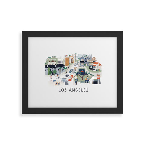 sophiequi Los Angeles I Framed Art Print