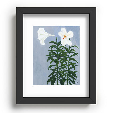 sophiequi Twin Lilies Recessed Framing Rectangle