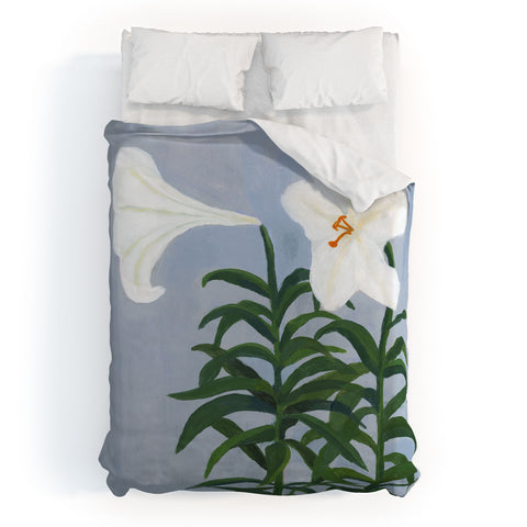 sophiequi Twin Lilies Duvet Cover