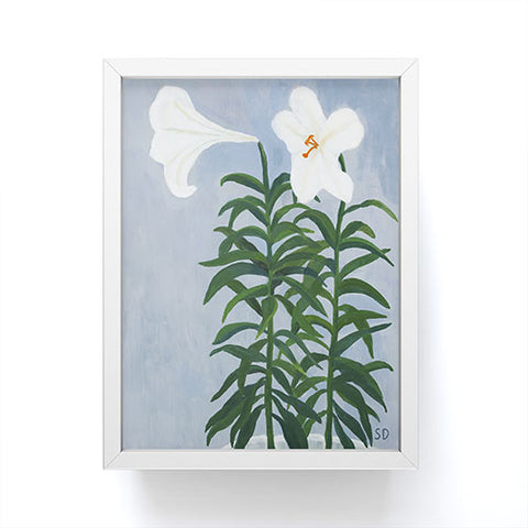 sophiequi Twin Lilies Framed Mini Art Print