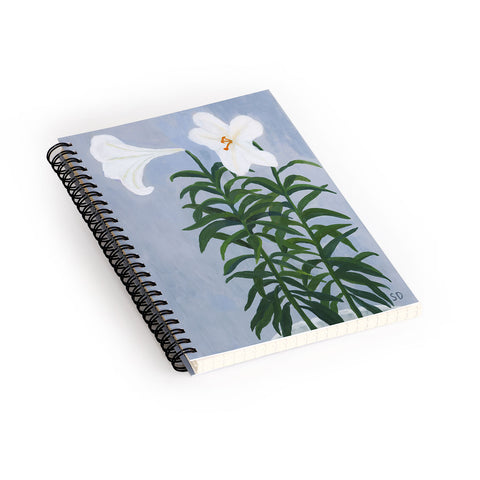 sophiequi Twin Lilies Spiral Notebook