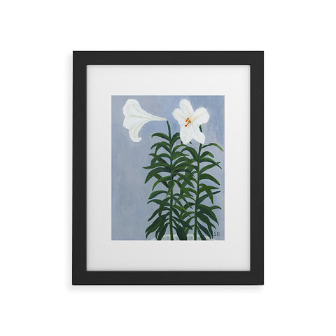 sophiequi Twin Lilies Framed Art Print