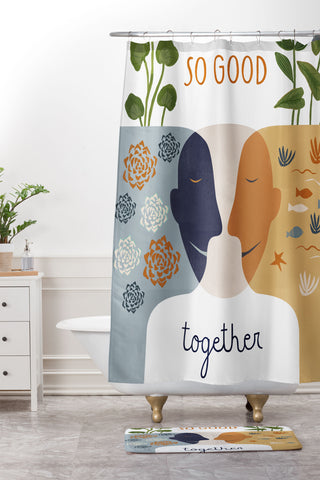 sophiequi Were So Good Together Shower Curtain And Mat