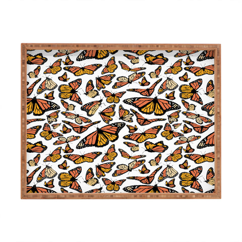 Southerly Design Monarchs in Flight Rectangular Tray