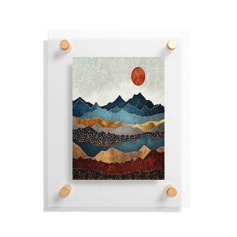 SpaceFrogDesigns Amber Dusk Floating Acrylic Print