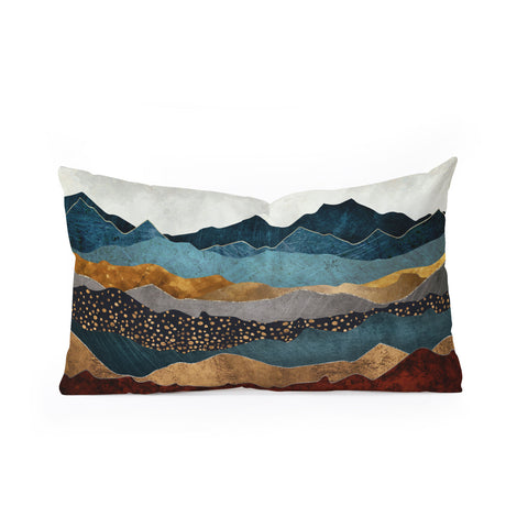 SpaceFrogDesigns Amber Dusk Oblong Throw Pillow