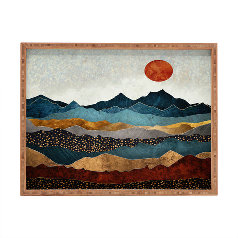 SpaceFrogDesigns Amber Dusk Rectangular Tray