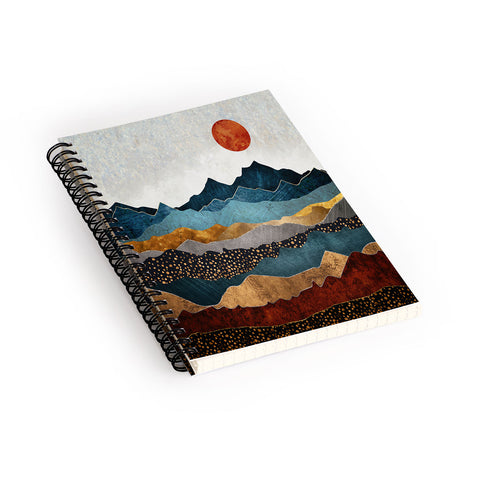 SpaceFrogDesigns Amber Dusk Spiral Notebook
