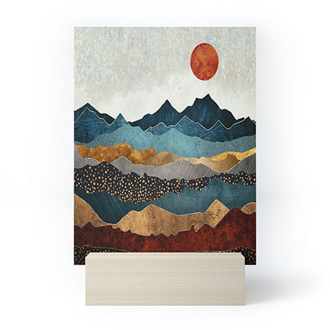 SpaceFrogDesigns Amber Dusk Mini Art Print