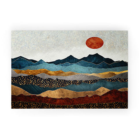 SpaceFrogDesigns Amber Dusk Welcome Mat