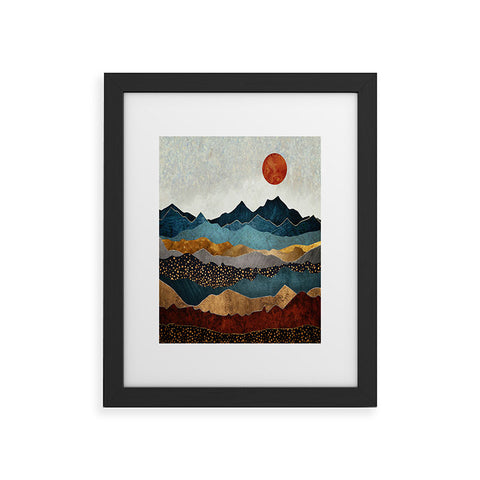 SpaceFrogDesigns Amber Dusk Framed Art Print