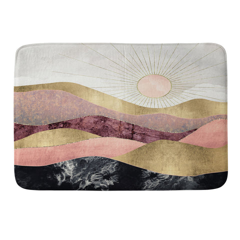 SpaceFrogDesigns Blush Sun Memory Foam Bath Mat