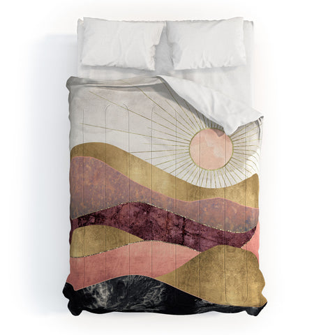 SpaceFrogDesigns Blush Sun Comforter