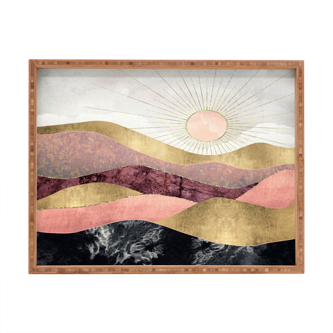 SpaceFrogDesigns Blush Sun Rectangular Tray