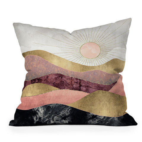SpaceFrogDesigns Blush Sun Throw Pillow