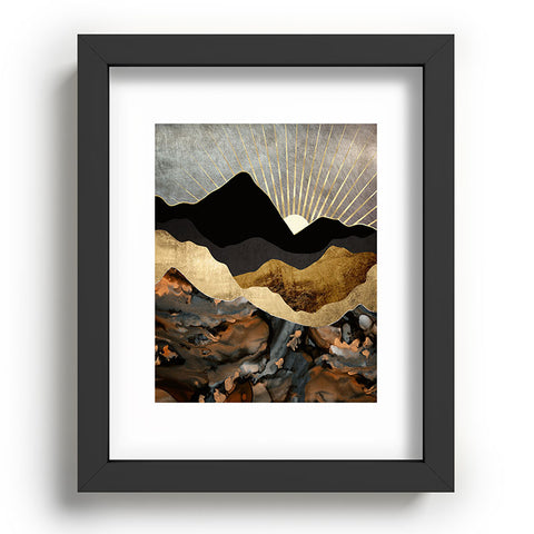 SpaceFrogDesigns Copper and Gold Mountains Recessed Framing Rectangle