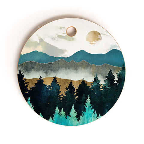 SpaceFrogDesigns Forest Mist Cutting Board Round