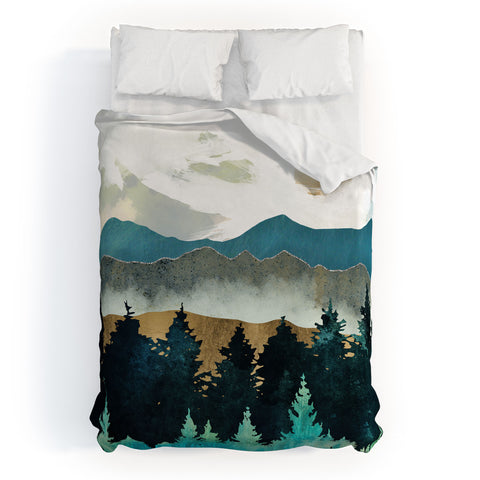 SpaceFrogDesigns Forest Mist Duvet Cover