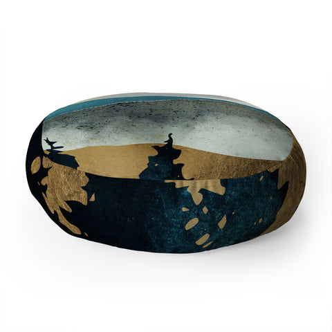 SpaceFrogDesigns Forest Mist Floor Pillow Round