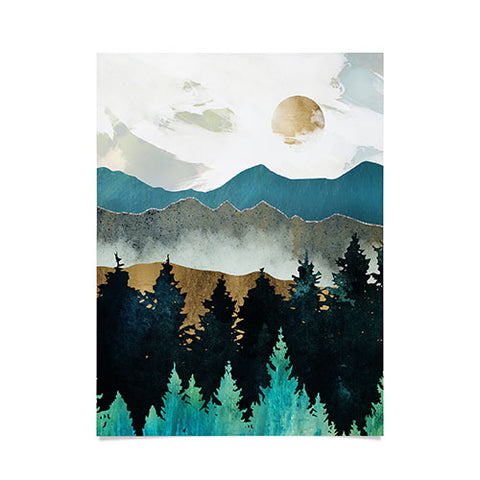 SpaceFrogDesigns Forest Mist Poster