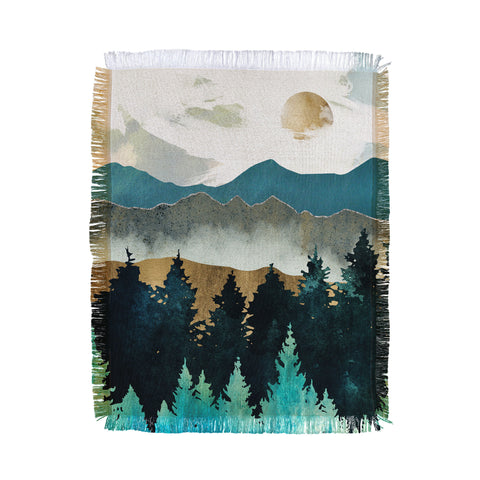 SpaceFrogDesigns Forest Mist Throw Blanket