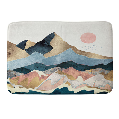 SpaceFrogDesigns Golden Peaks Memory Foam Bath Mat