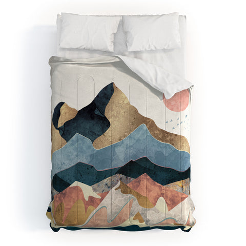 SpaceFrogDesigns Golden Peaks Comforter