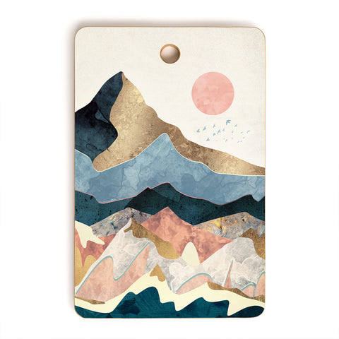 SpaceFrogDesigns Golden Peaks Cutting Board Rectangle