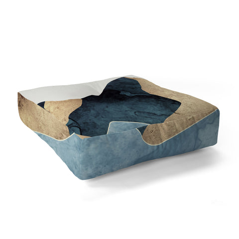 SpaceFrogDesigns Golden Peaks Floor Pillow Square