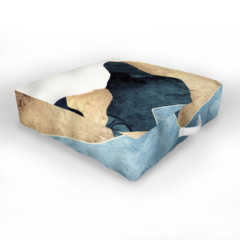 SpaceFrogDesigns Golden Peaks Outdoor Floor Cushion