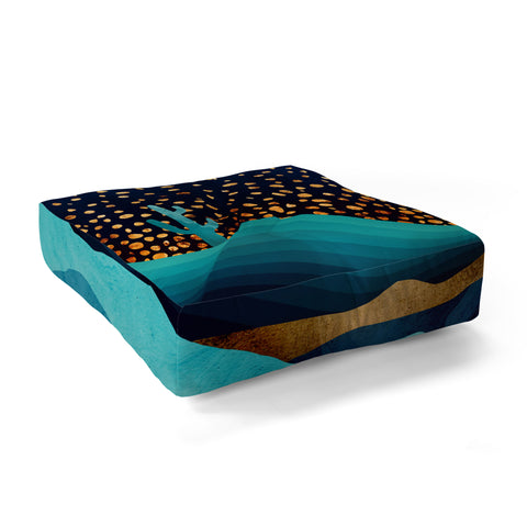 SpaceFrogDesigns Indigo Desert Night Floor Pillow Square