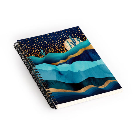 SpaceFrogDesigns Indigo Desert Night Spiral Notebook