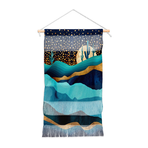 SpaceFrogDesigns Indigo Desert Night Wall Hanging Portrait