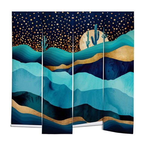SpaceFrogDesigns Indigo Desert Night Wall Mural