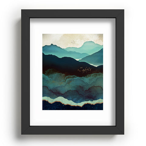 SpaceFrogDesigns Indigo Mountains Recessed Framing Rectangle